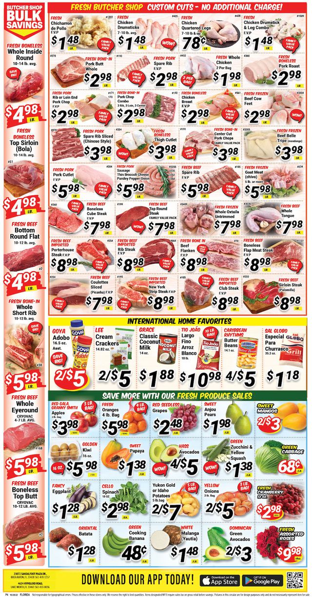 Western Beef Ad from 10/19/2022