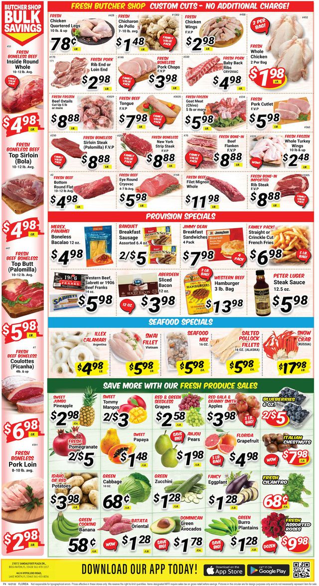 Western Beef Ad from 10/26/2022