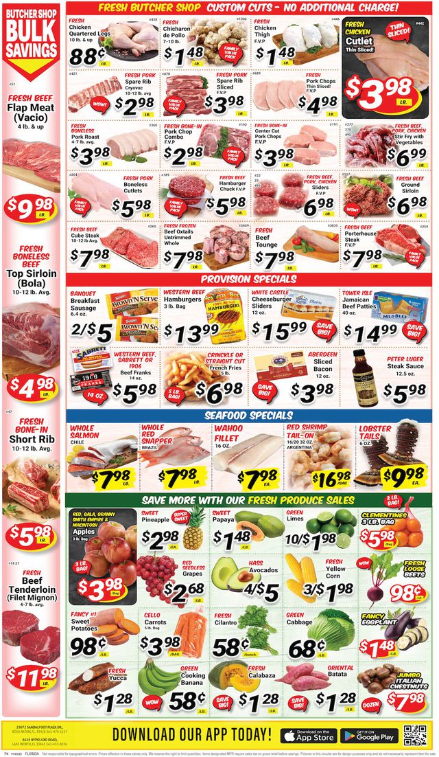Western Beef Ad from 11/03/2022