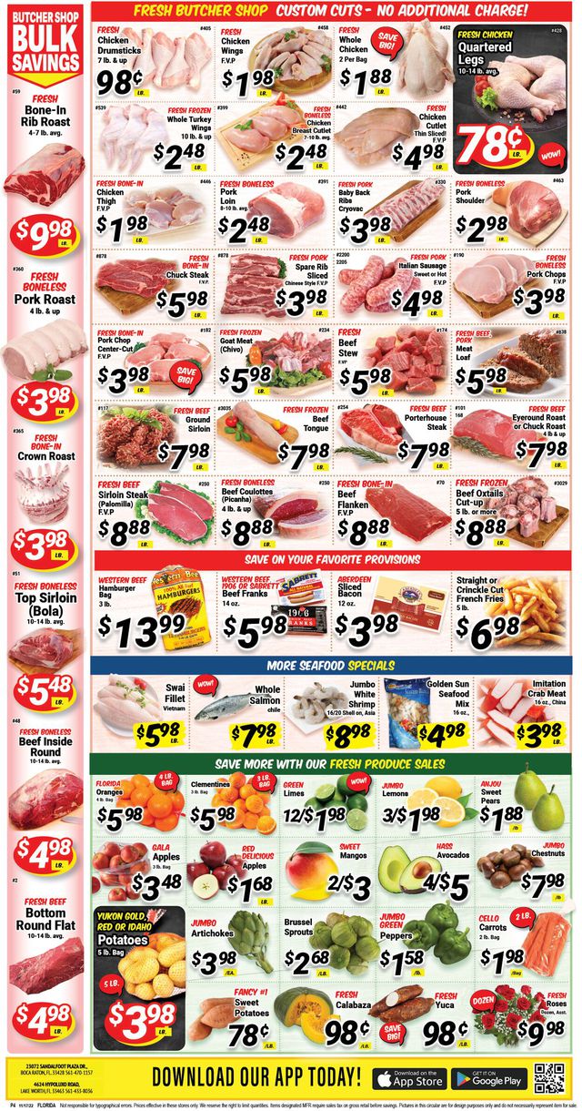 Western Beef Ad from 11/16/2022