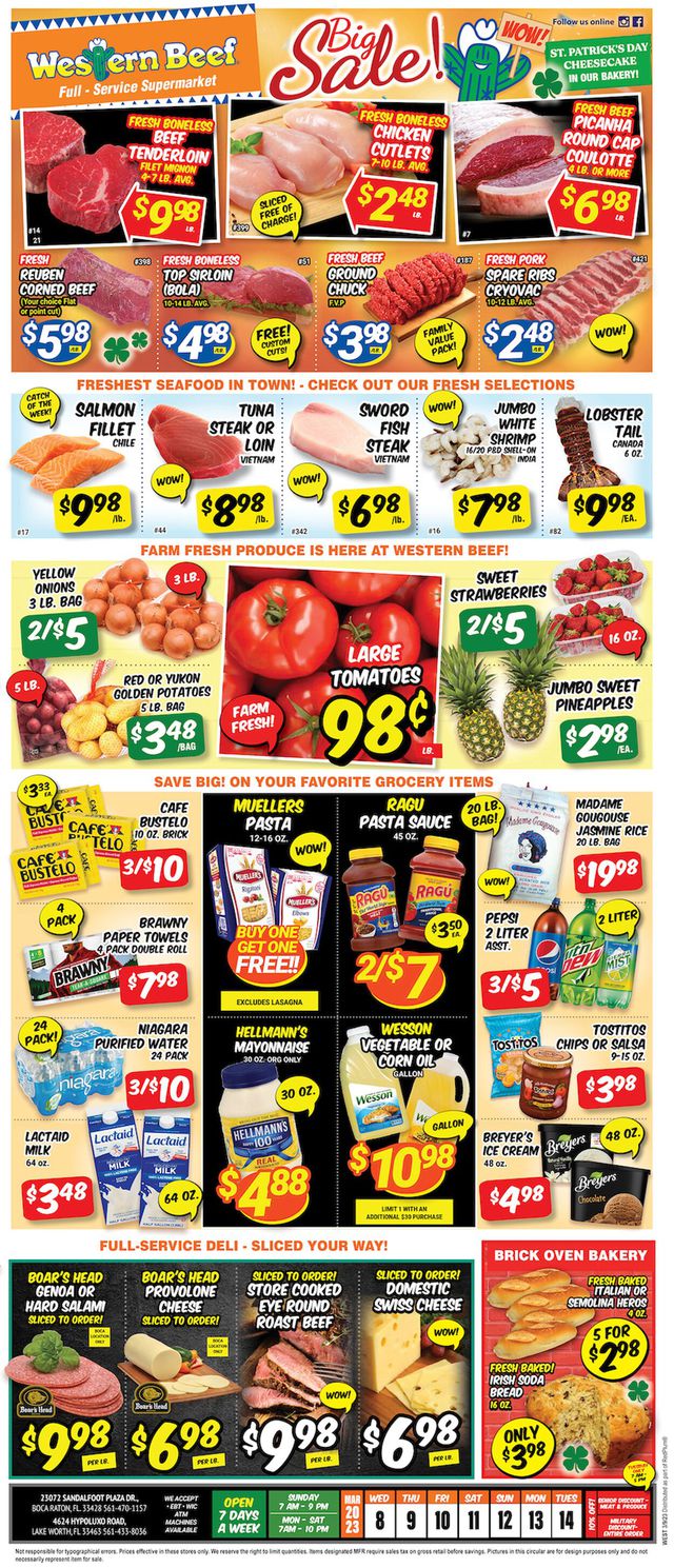 Western Beef Ad from 03/08/2023