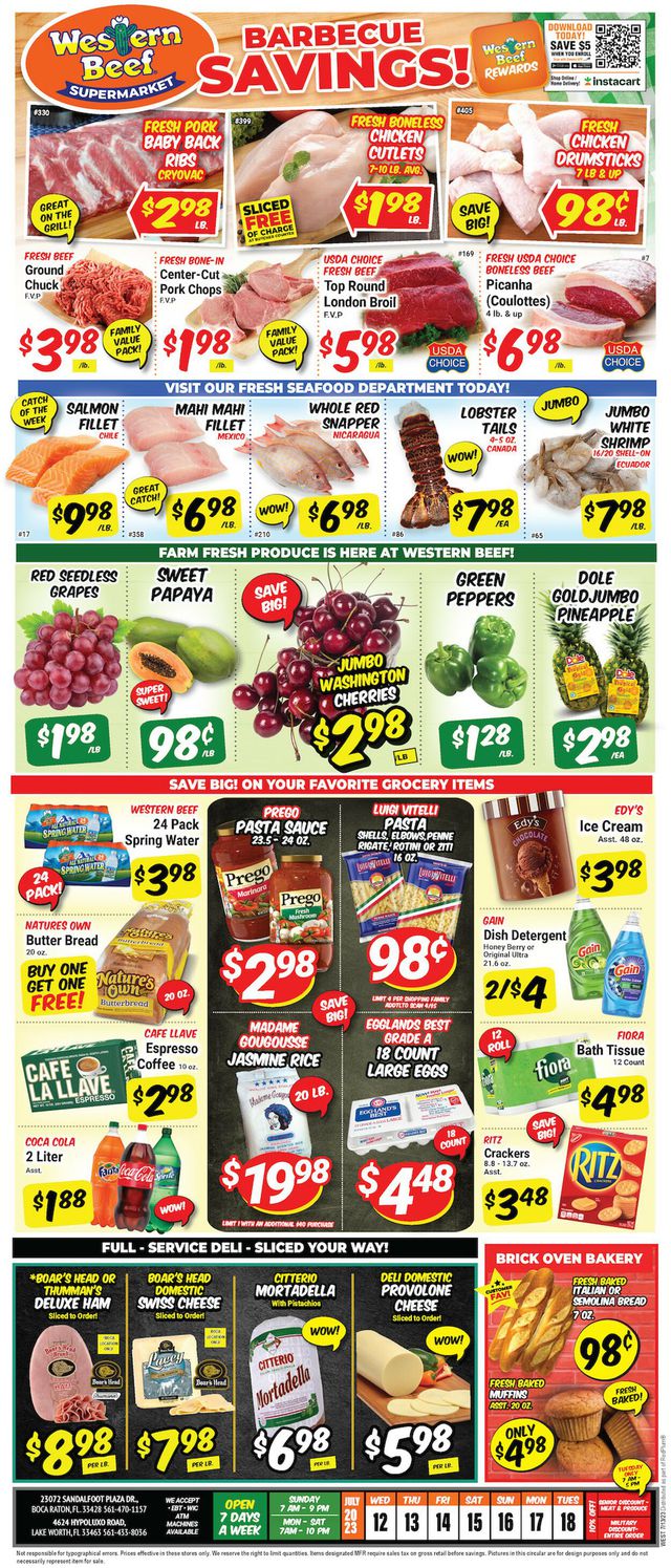 Western Beef Ad from 07/12/2023