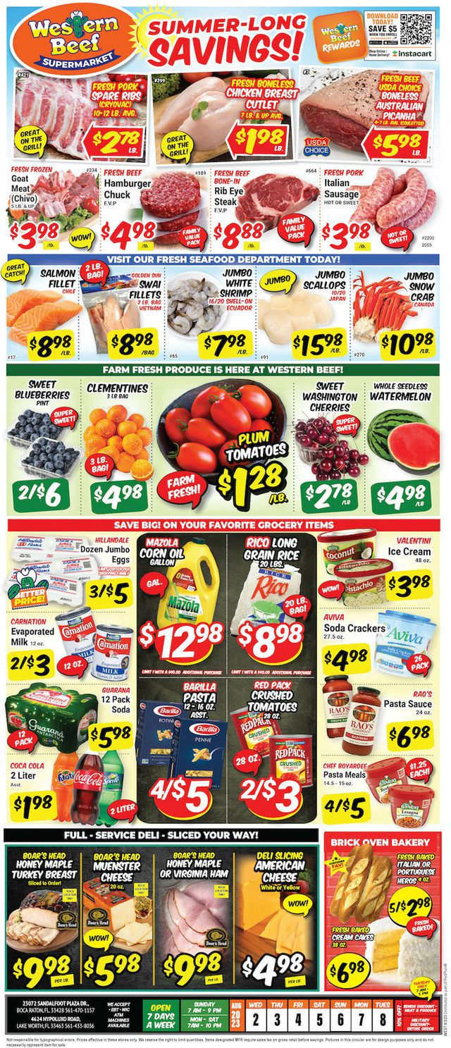 Western Beef Ad from 08/02/2023