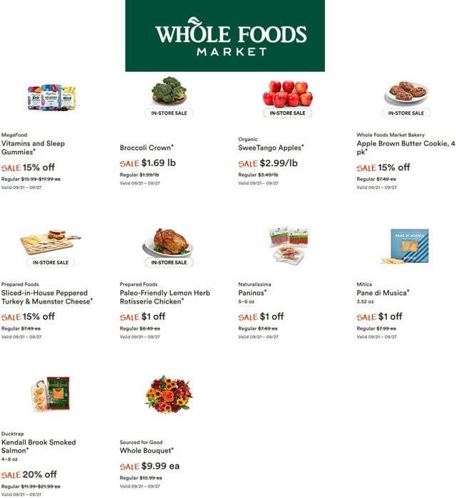 Whole Foods Ad from 09/21/2022