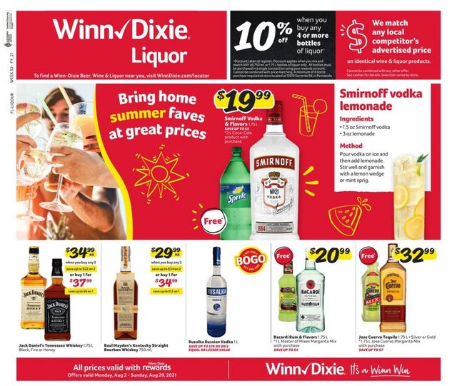 Winn Dixie Ad from 08/02/2021