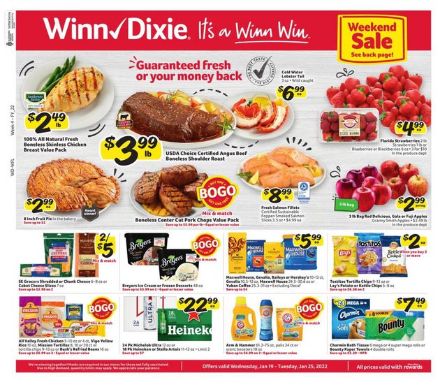Winn Dixie Ad from 01/19/2022