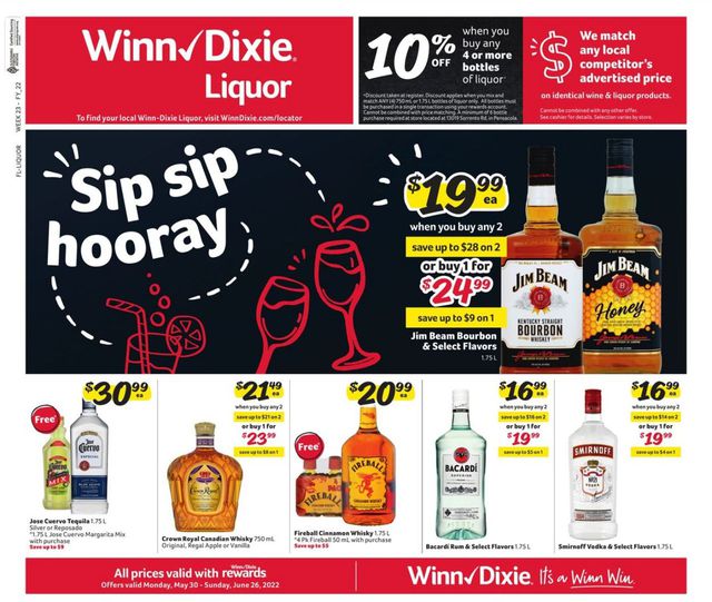 Winn Dixie Ad from 05/30/2022