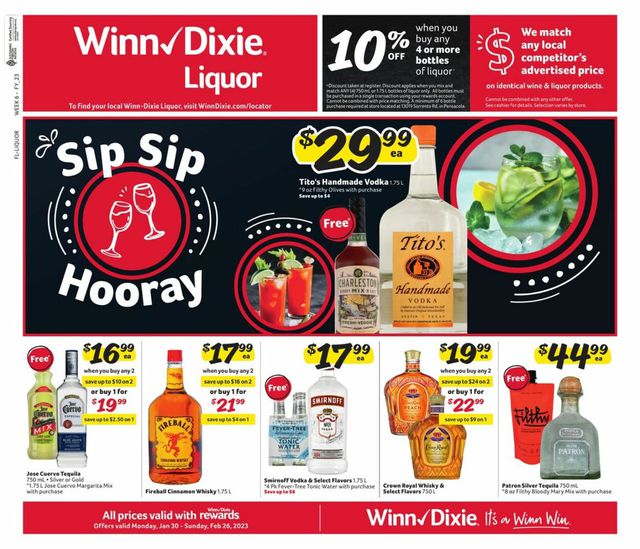 Winn Dixie Ad from 01/30/2023
