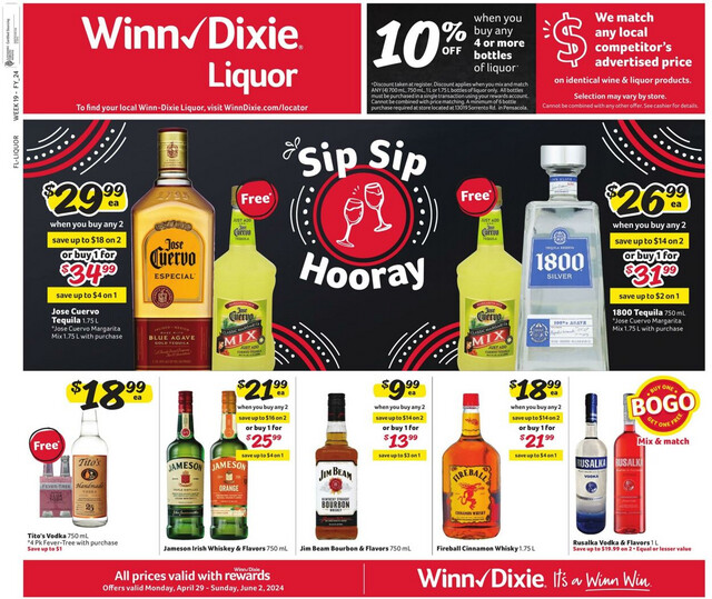 Winn Dixie Ad from 04/29/2024