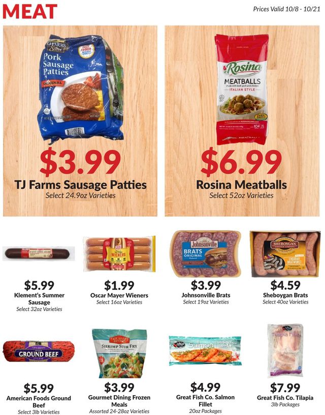 Woodman's Market Ad from 10/08/2020