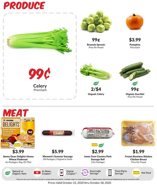 Woodman's Market Ad from 10/22/2020