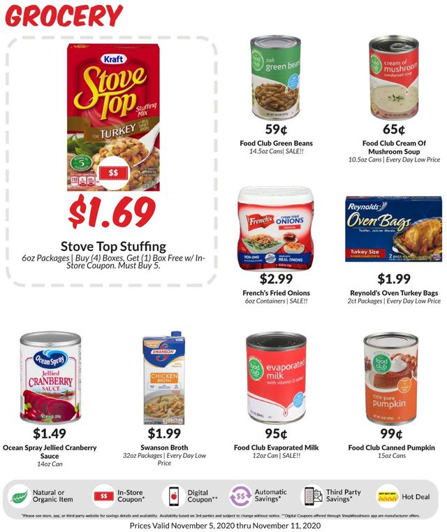 Woodman's Market Ad from 11/05/2020