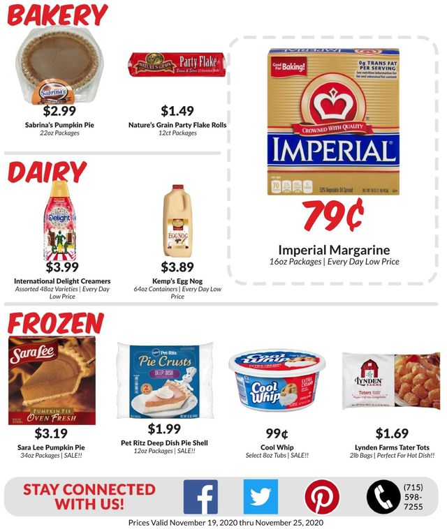 Woodman's Market Ad from 11/19/2020