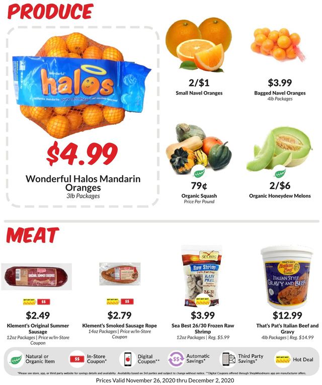 Woodman's Market Ad from 11/26/2020