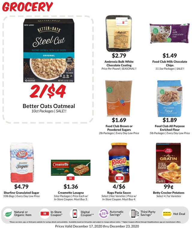Woodman's Market Ad from 12/17/2020