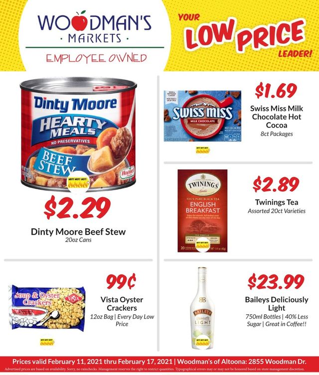 Woodman's Market Ad from 02/11/2021