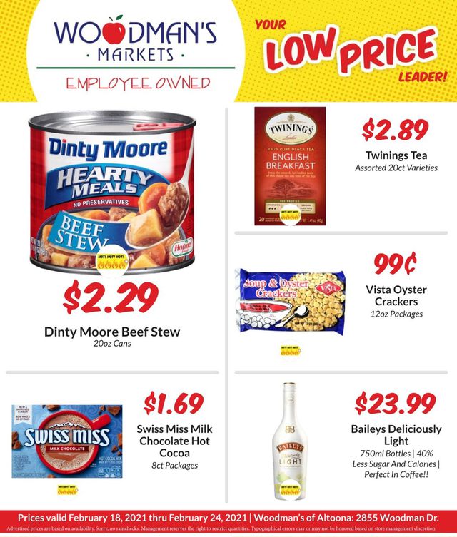 Woodman's Market Ad from 02/18/2021