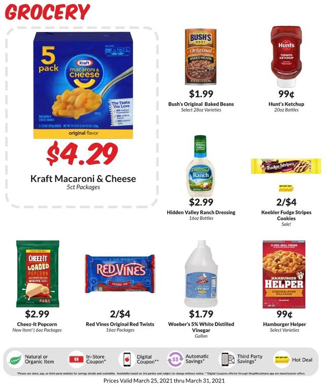Woodman's Market Ad from 03/25/2021