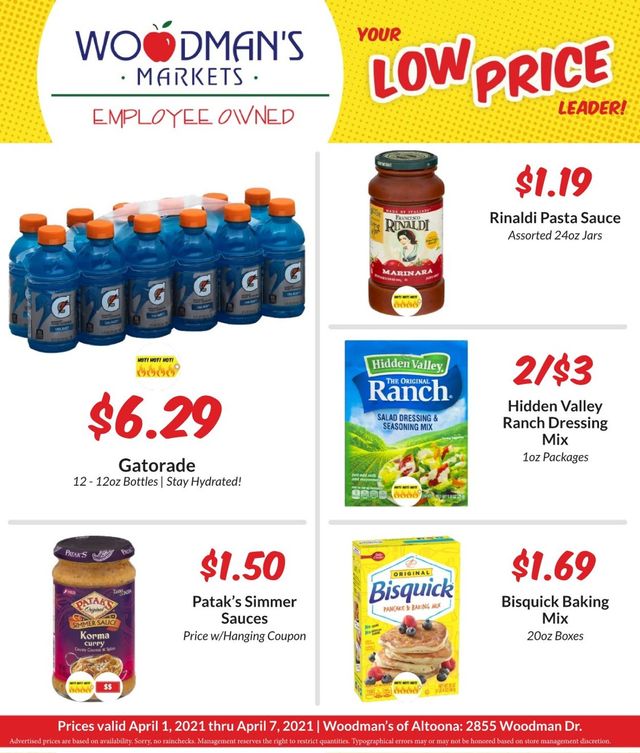 Woodman's Market Ad from 04/01/2021