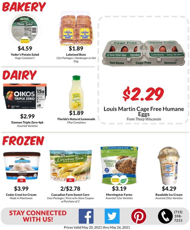 Woodman's Market Ad from 05/20/2021