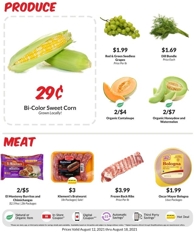 Woodman's Market Ad from 08/12/2021