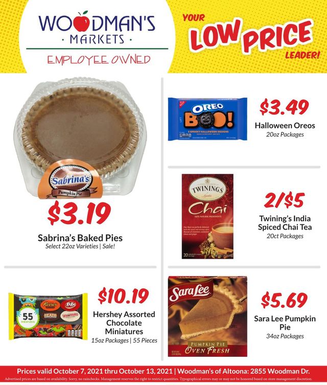 Woodman's Market Ad from 10/07/2021