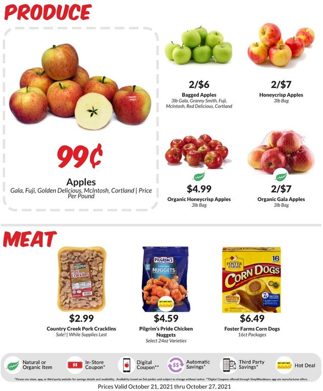 Woodman's Market Ad from 10/21/2021