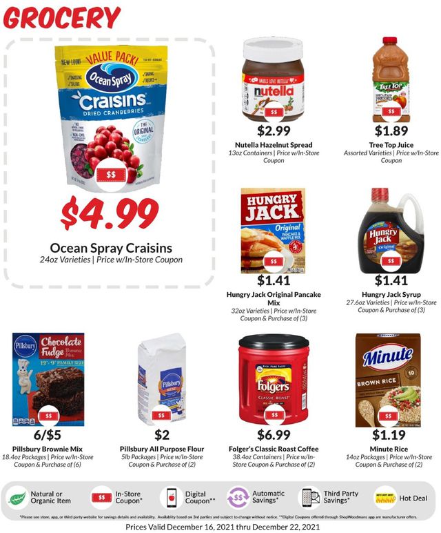 Woodman's Market Ad from 12/16/2021
