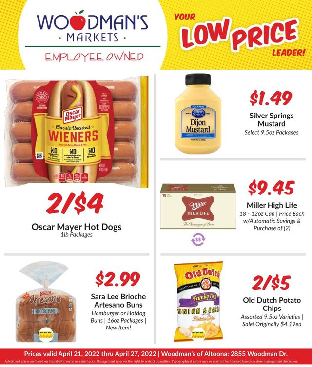 Woodman's Market Ad from 04/21/2022