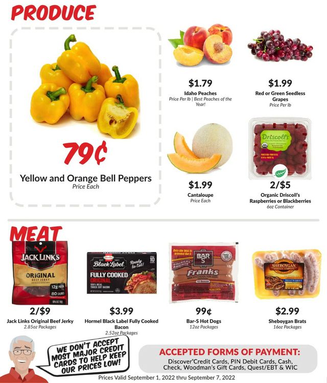 Woodman's Market Ad from 09/01/2022