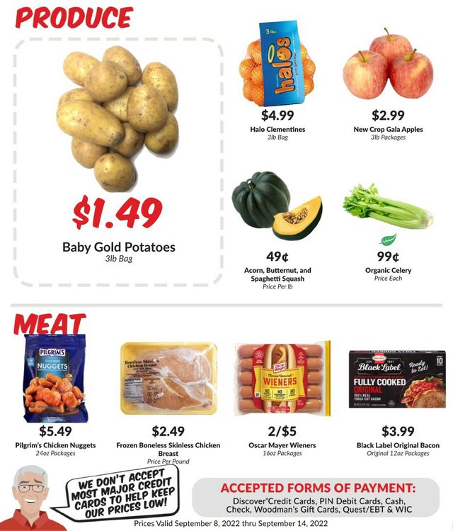 Woodman's Market Ad from 09/08/2022