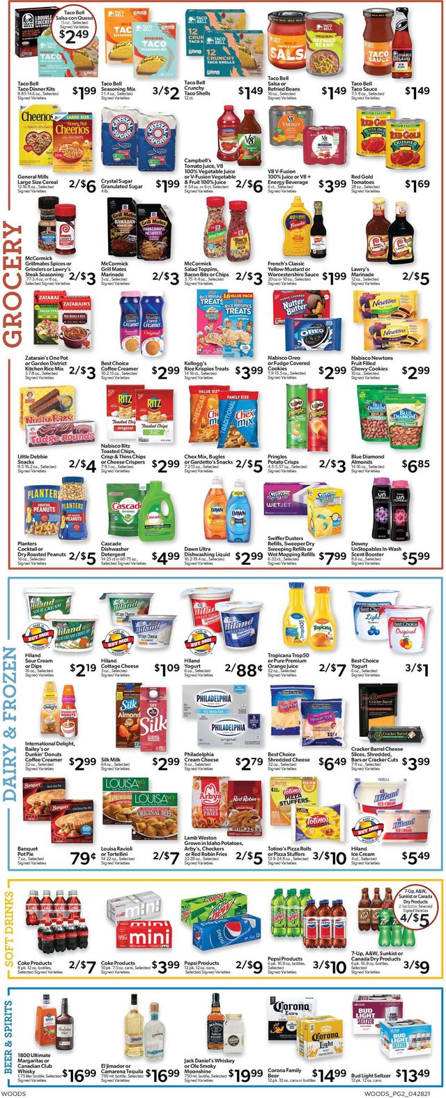 Woods Supermarket Ad from 04/28/2021