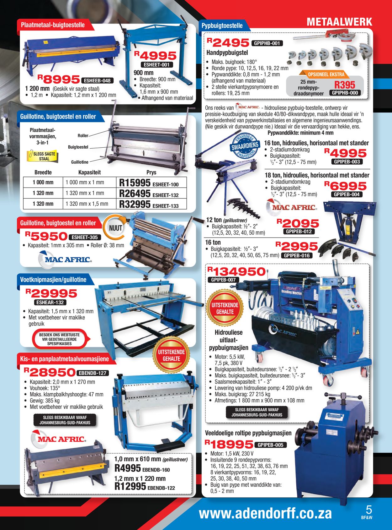 Adendorff Machinery Mart Catalogue from 2020/02/01