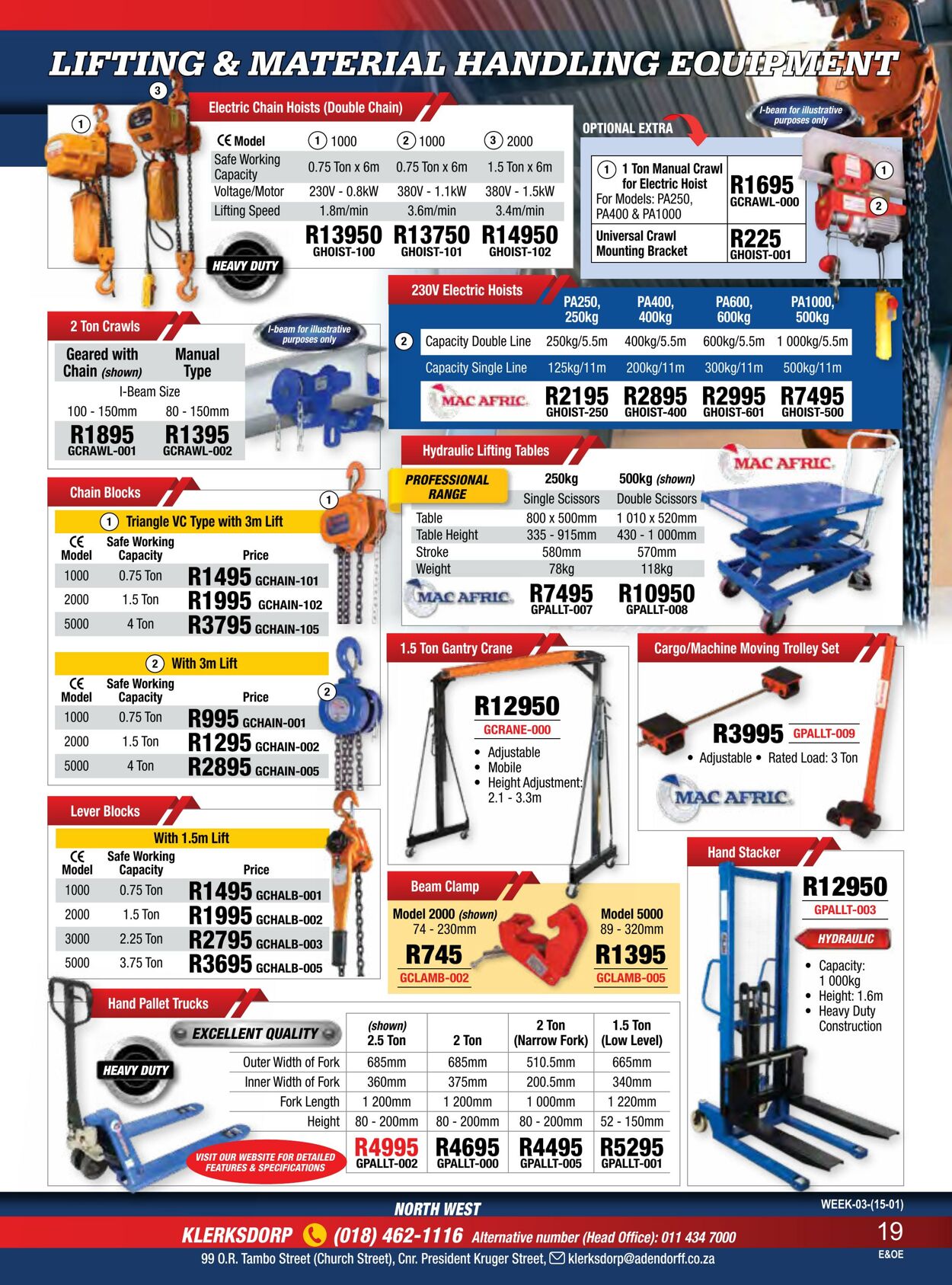 Adendorff Machinery Mart Catalogue from 2024/01/15