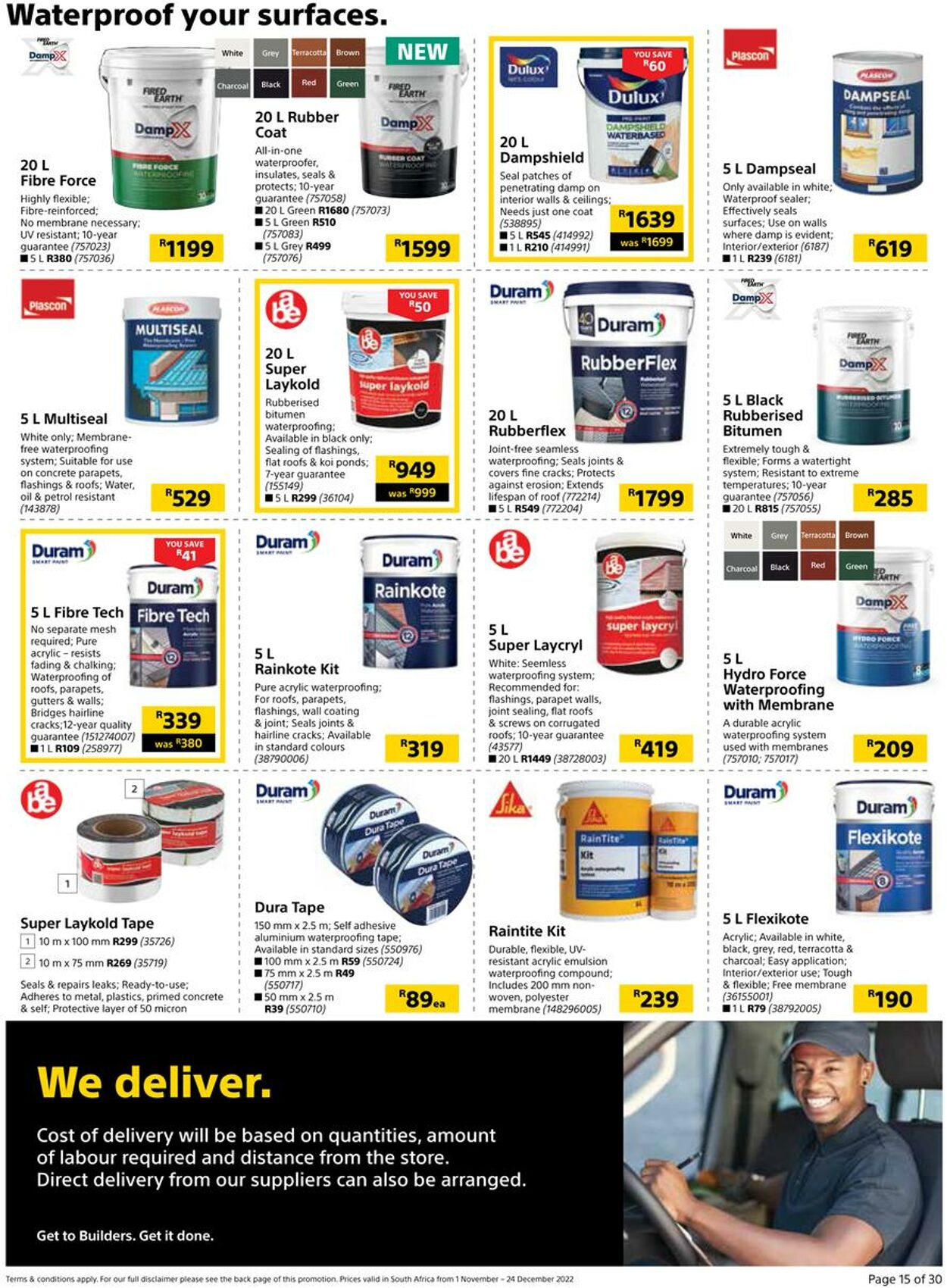 Builders Warehouse Catalogue from 2022/11/01
