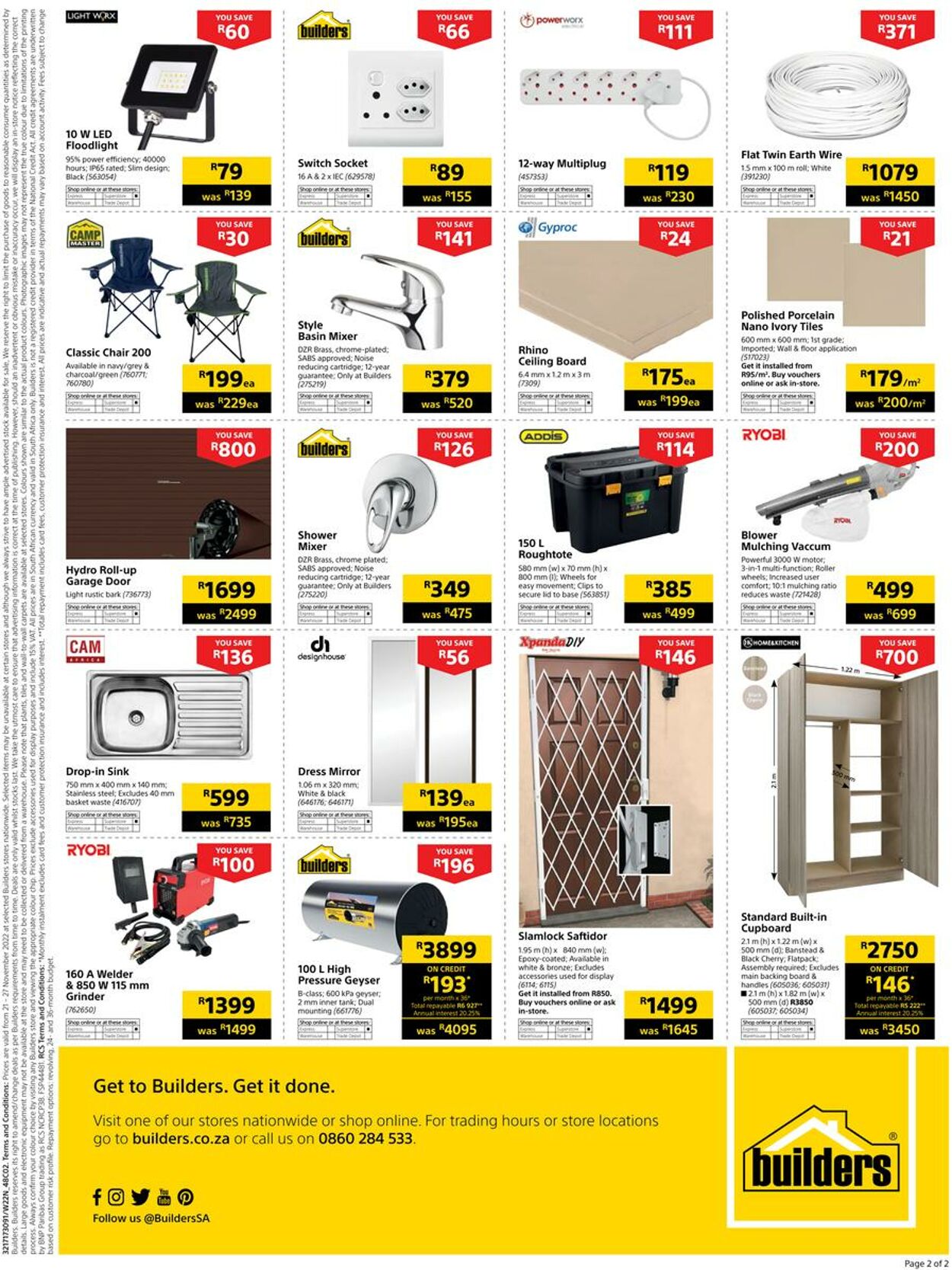 Builders Warehouse Catalogue from 2022/11/21