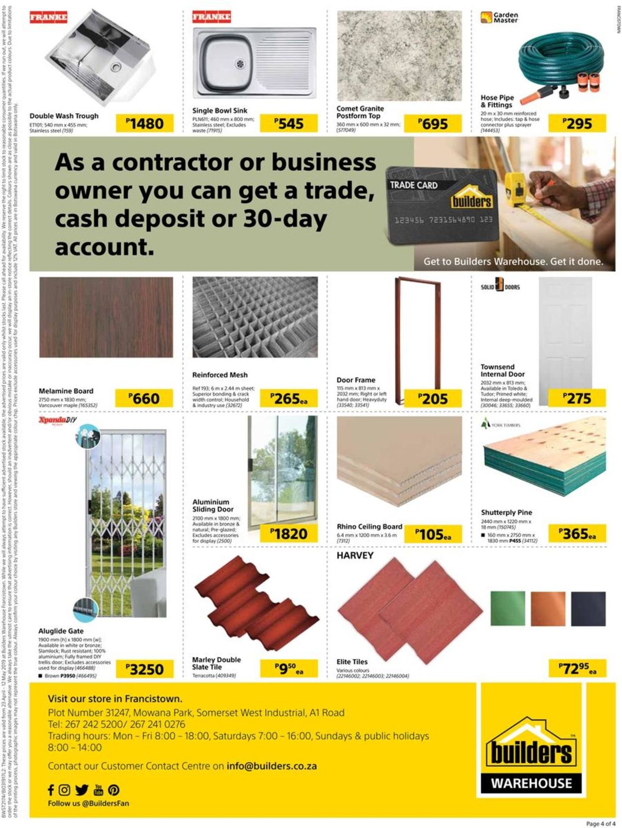 Builders Warehouse Catalogue from 2019/04/23