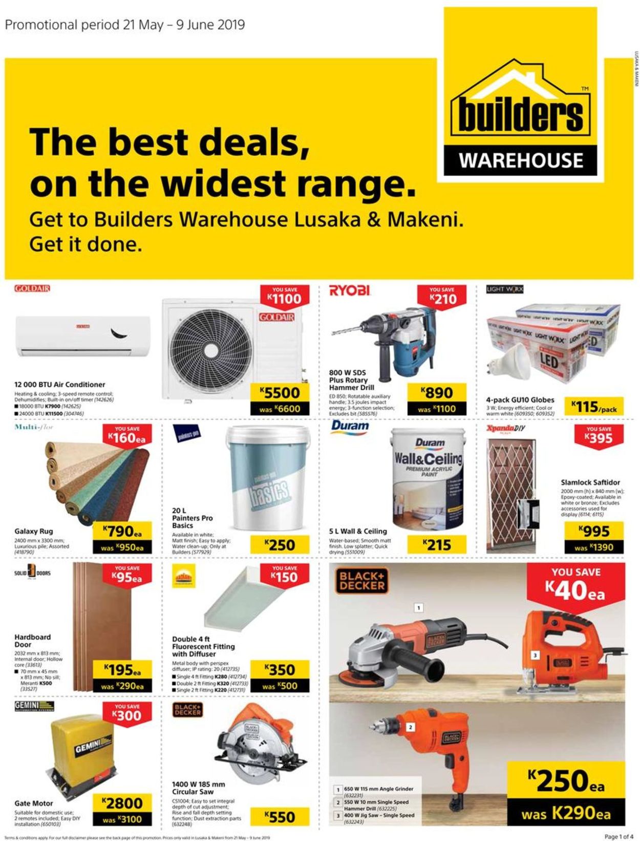 Builders Warehouse Catalogue from 2019/05/21