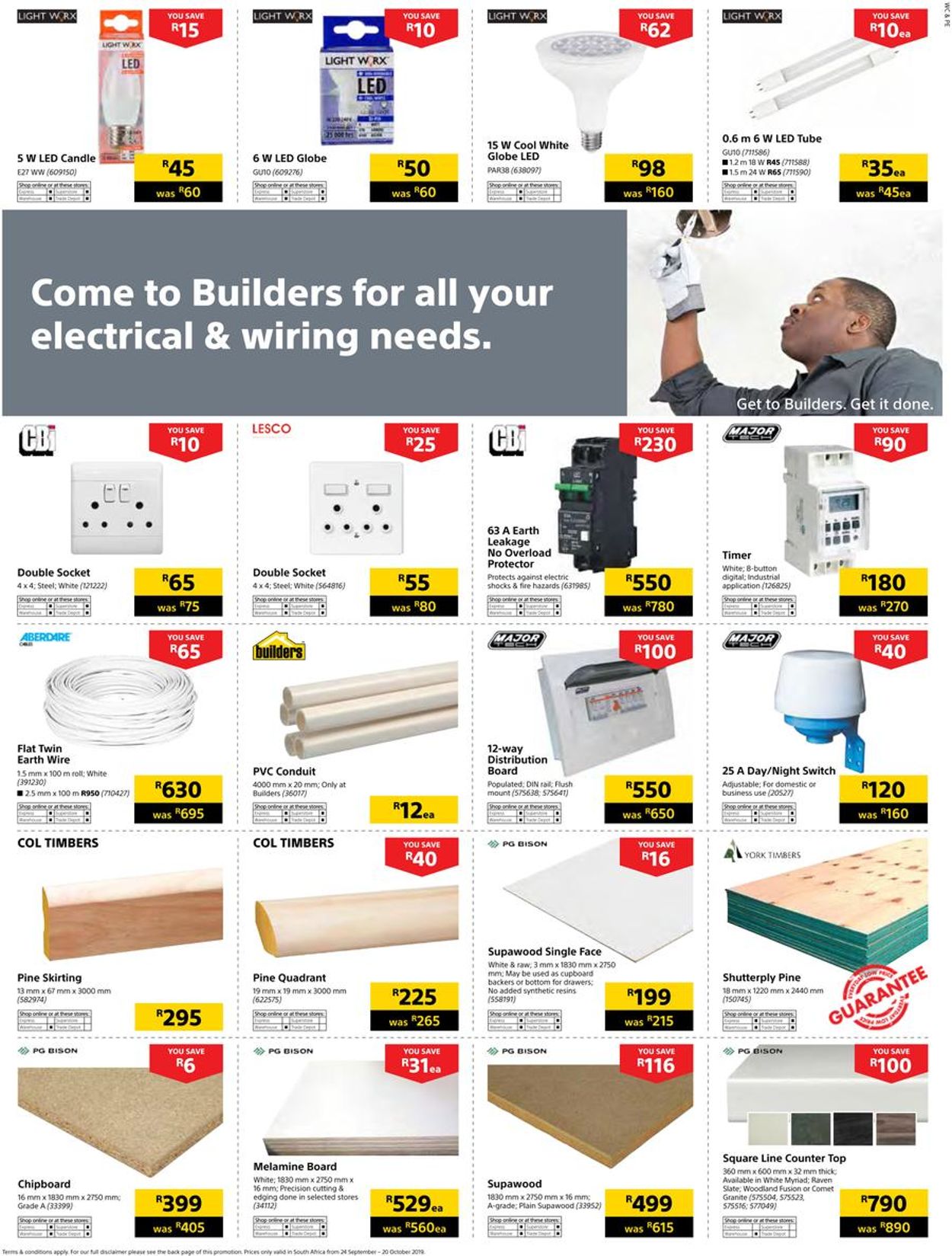 Builders Warehouse Catalogue from 2019/09/24