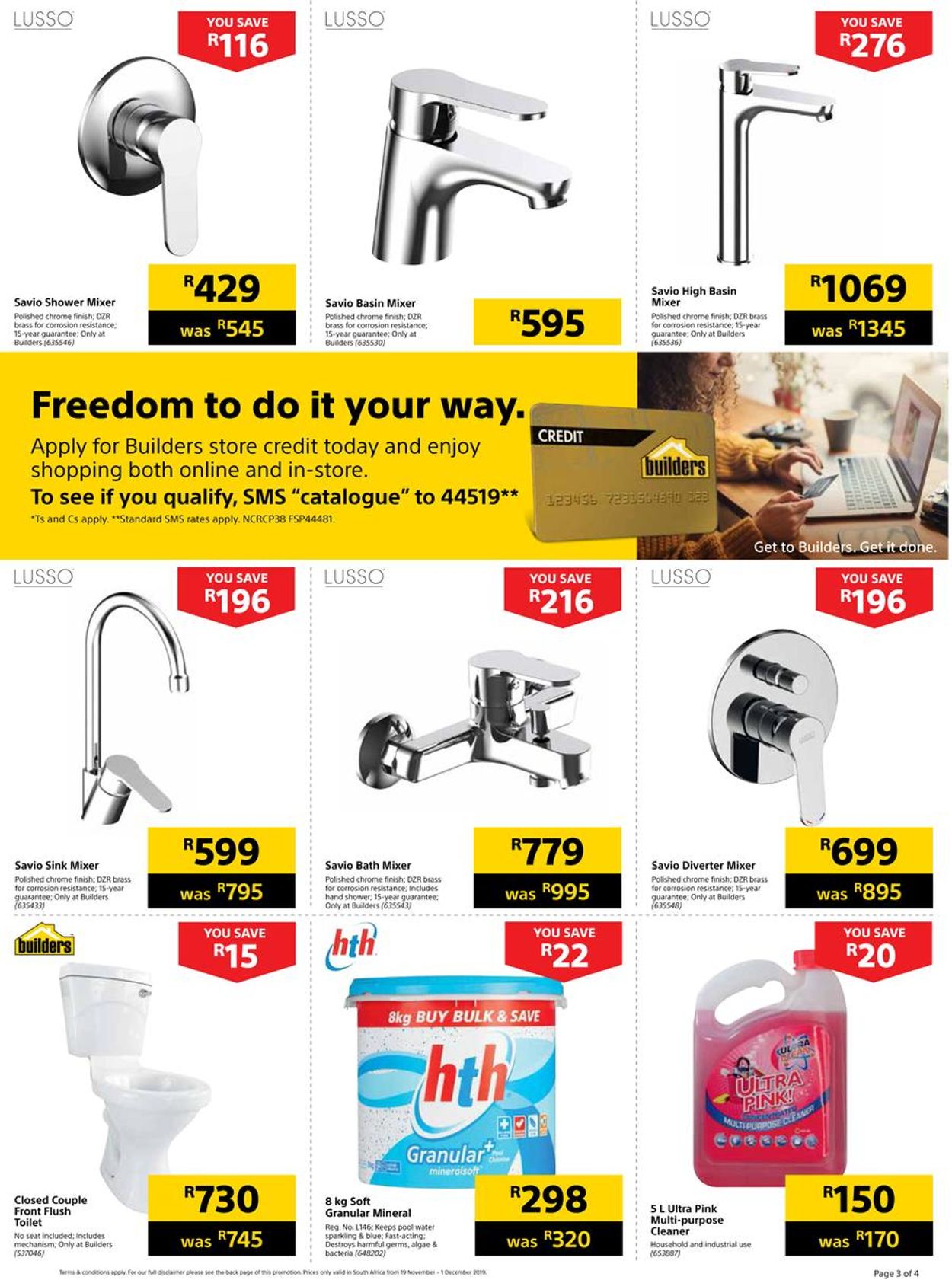 Builders Warehouse Catalogue from 2019/11/19