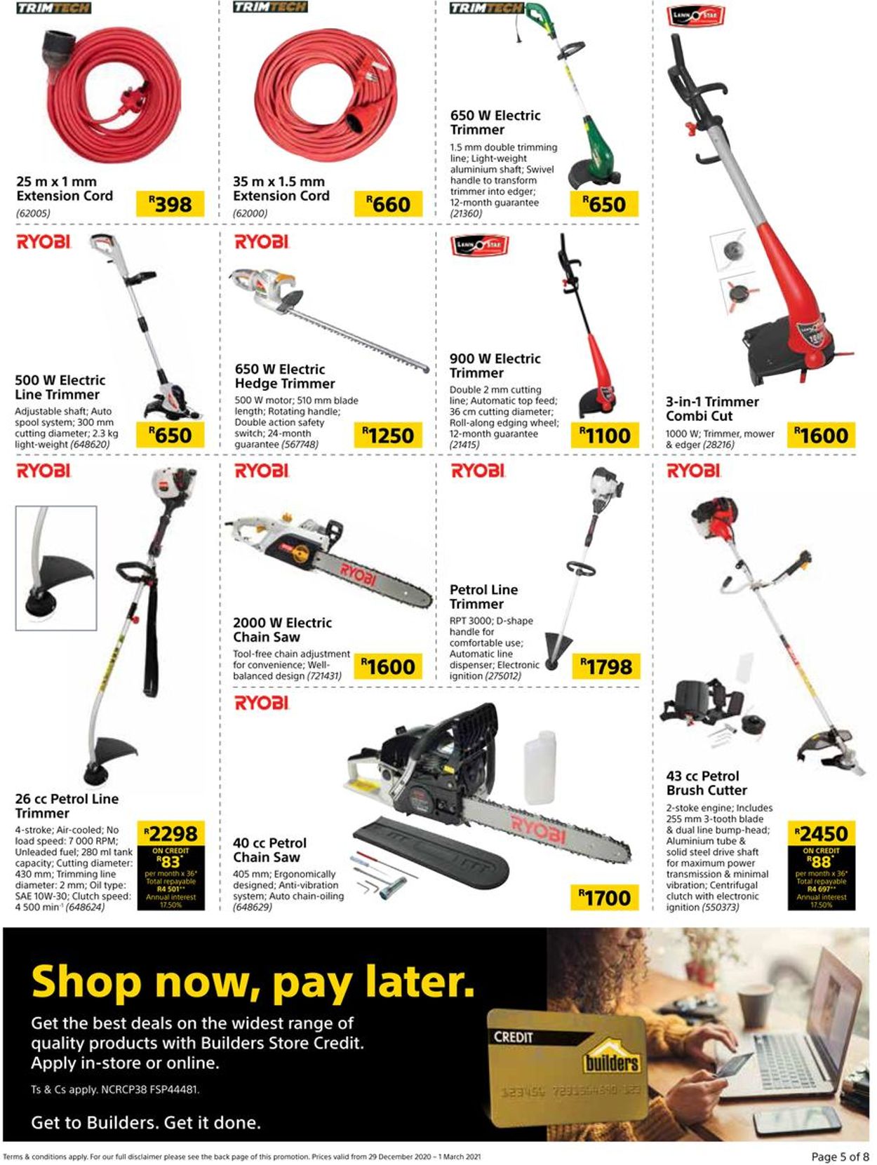 Builders Warehouse Catalogue from 2020/12/29