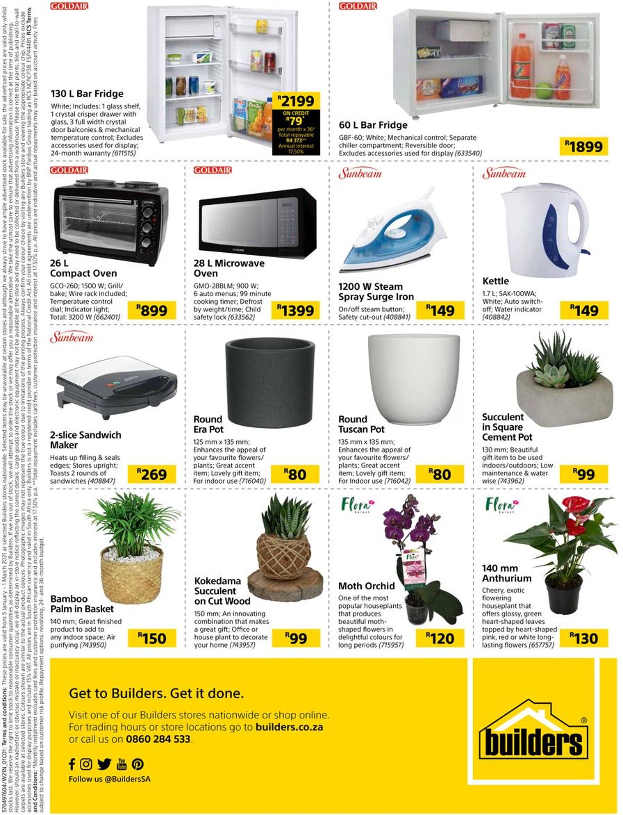 Builders Warehouse Catalogue from 2021/01/05