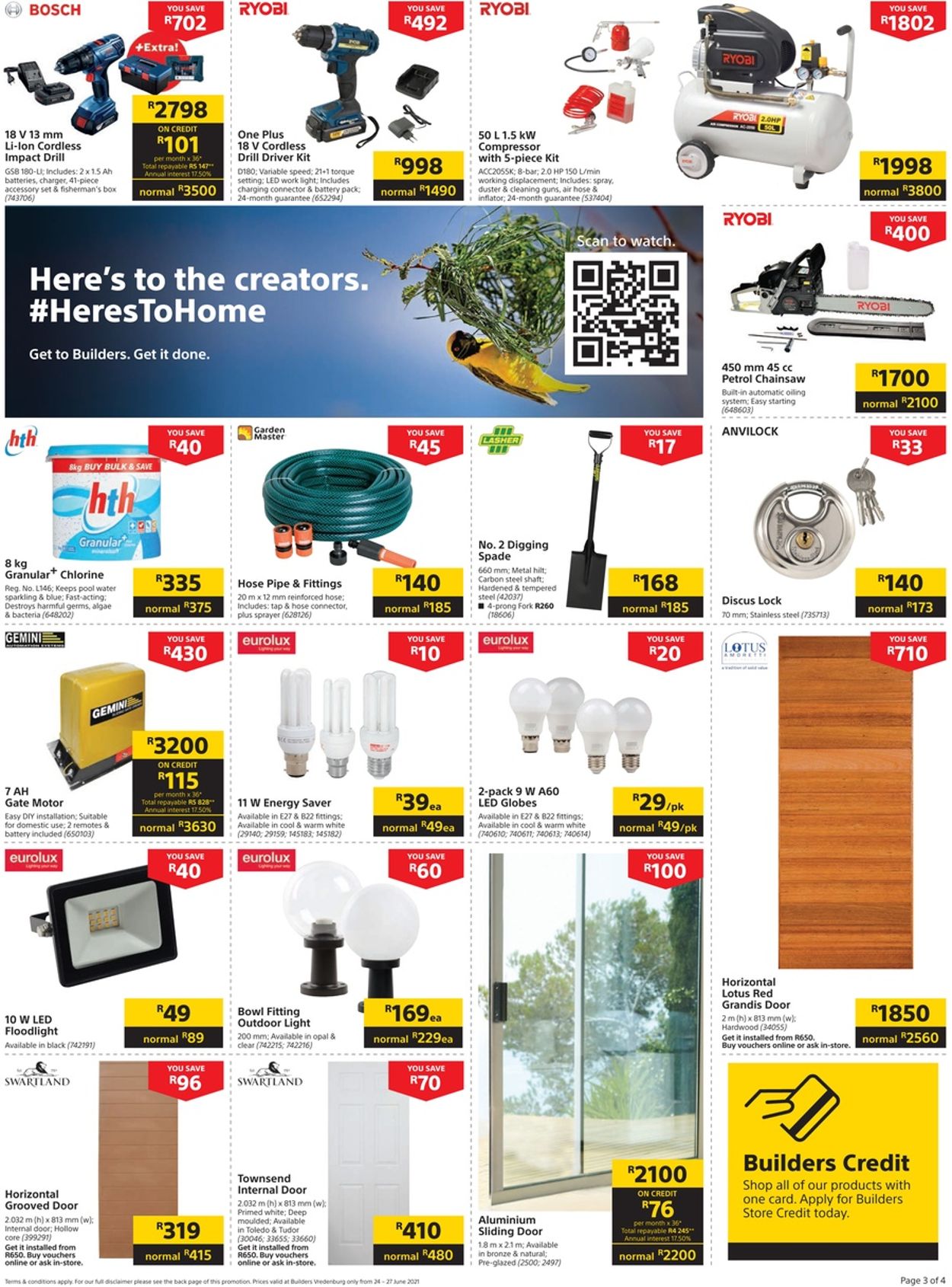 Builders Warehouse Catalogue from 2021/06/24