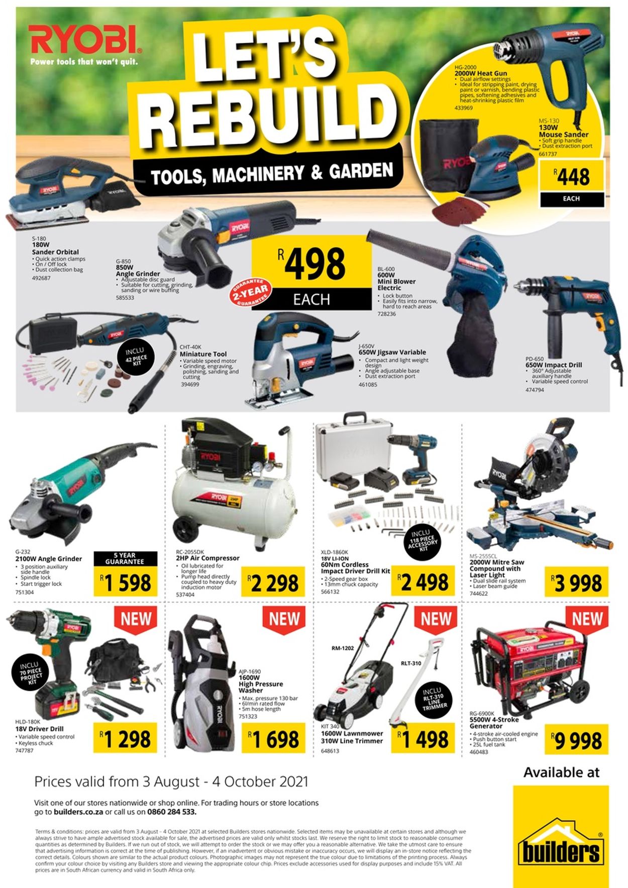 Builders Warehouse Catalogue from 2021/08/03