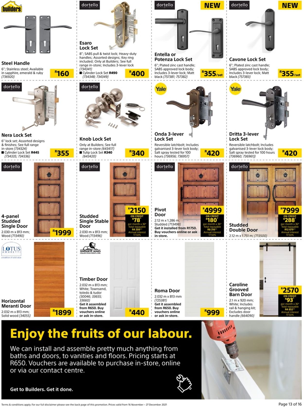 Builders Warehouse Catalogue from 2021/11/16