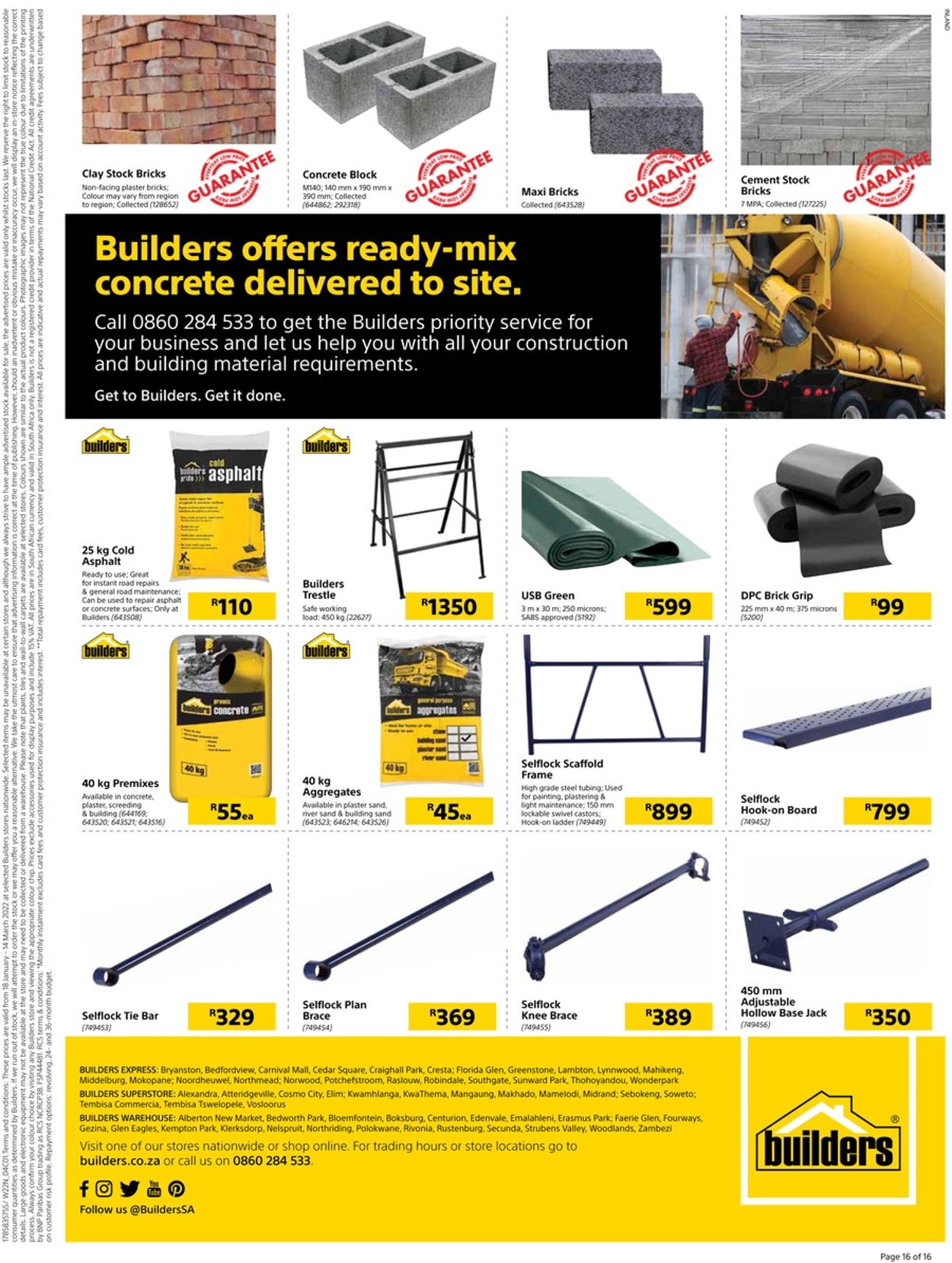Builders Warehouse Catalogue from 2022/01/18