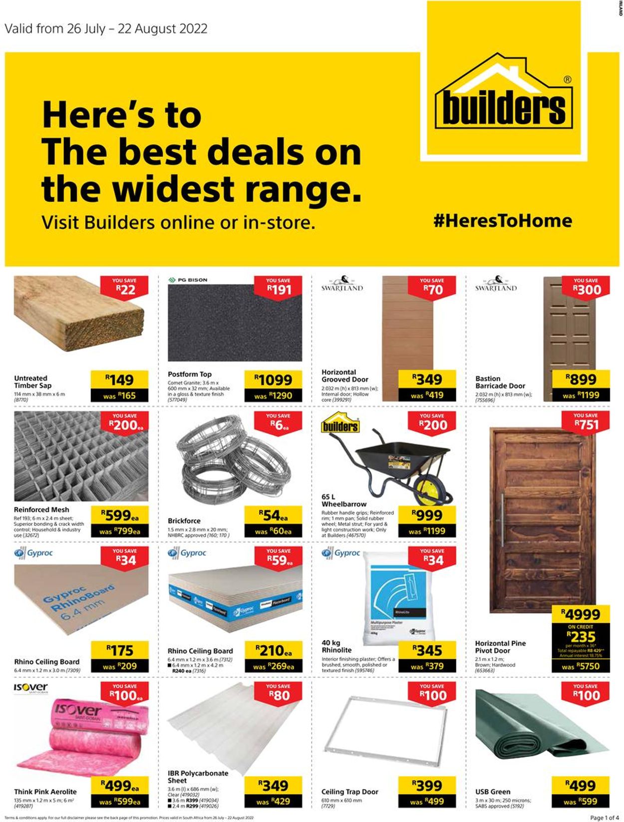 Builders Warehouse Catalogue from 2022/07/26