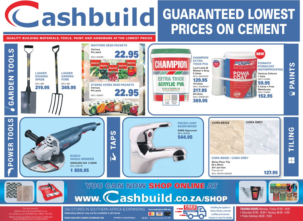 Cashbuild Catalogue from 2022/01/24