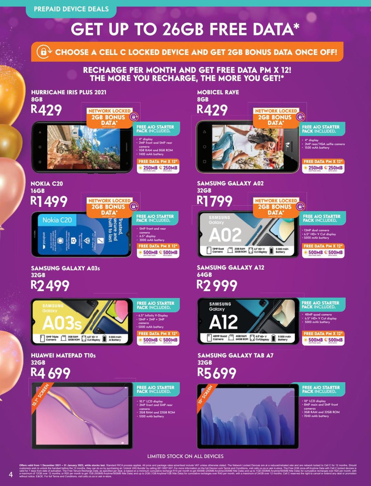 Cell C Current catalogue 2021/12/01 2022/01/31 [4]