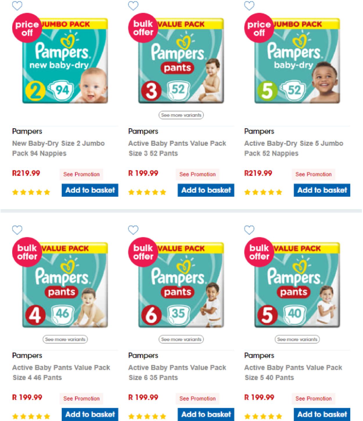 Pampers Pants Value Pack Size 4 46's - Clicks